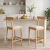 Baarijakkara 2 kpl Luonnollinen ja beige