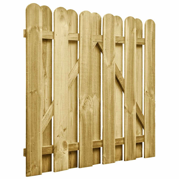 Puutarhaportti 100 x 100 cm Täysi mänty Vihreä