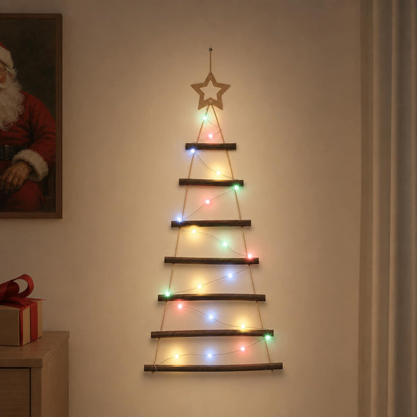 Ripustettava joulupuu 90 cm 30 LEDiä Monivärinen