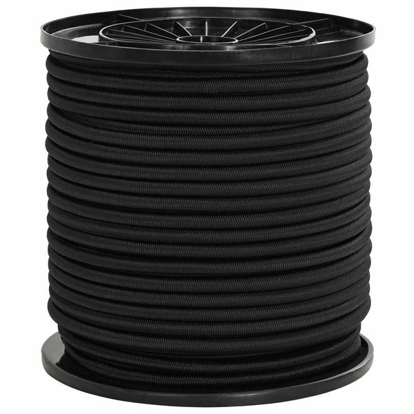 Bungee Kuminauhat 4 mm Musta PP ja kumi