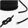 Bungee Kuminauhat 4 mm Musta PP ja kumi