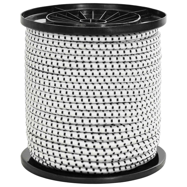 Bungee Kuminauhat 4 mm Musta ja Valkoinen PP ja kumi