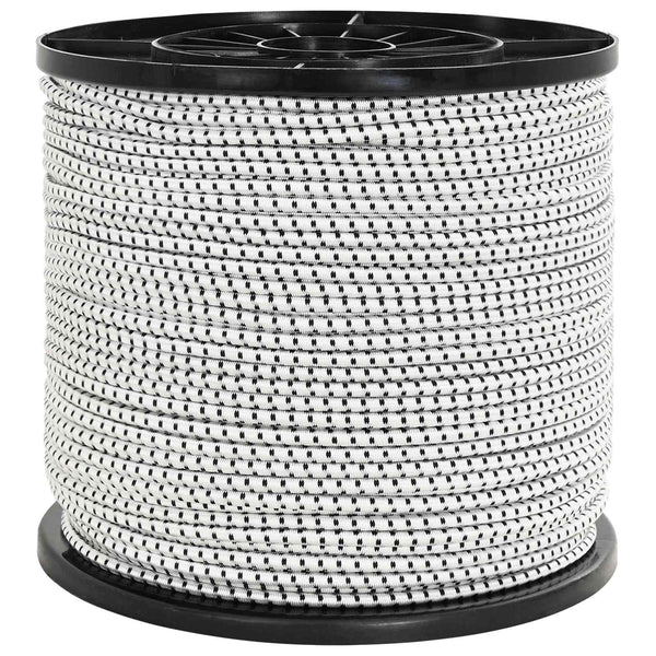 Bungee Kuminauhat 6 mm Musta ja Valkoinen PP ja kumi