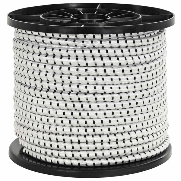 Bungee Kuminauhat 8 mm Musta ja Valkoinen PP ja kumi