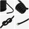 Bungee Kuminauhat Koukkuilla 4 mm Musta PP ja kumi