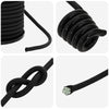 Bungee Kuminauhat Koukkuilla 6 mm Musta PP ja kumi