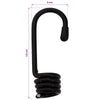 Bungee Kuminauhat Koukkuilla 10 mm Musta PP ja kumi