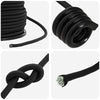 Bungee Kuminauhat Koukkuilla 10 mm Musta PP ja kumi