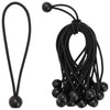 Bungee-narut palloilla 100 kpl Musta 4 mm x 22 cm Polypropeeni