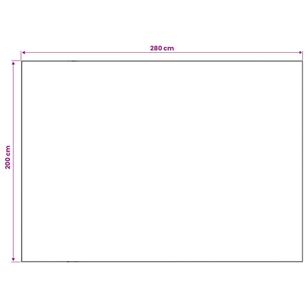 Matto ORIZ Musta verkkokuosi 200 x 280 cm 100% polyesteri