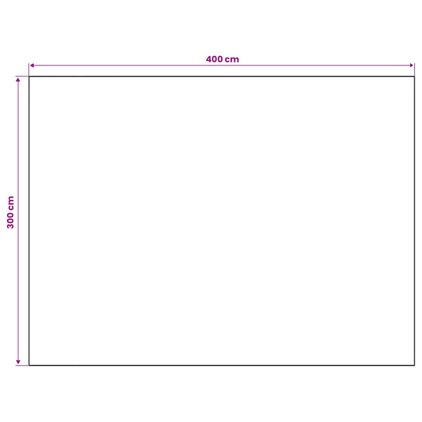 Matto ORIZ Musta verkkokuvio 300 x 400 cm 100% polyesteri