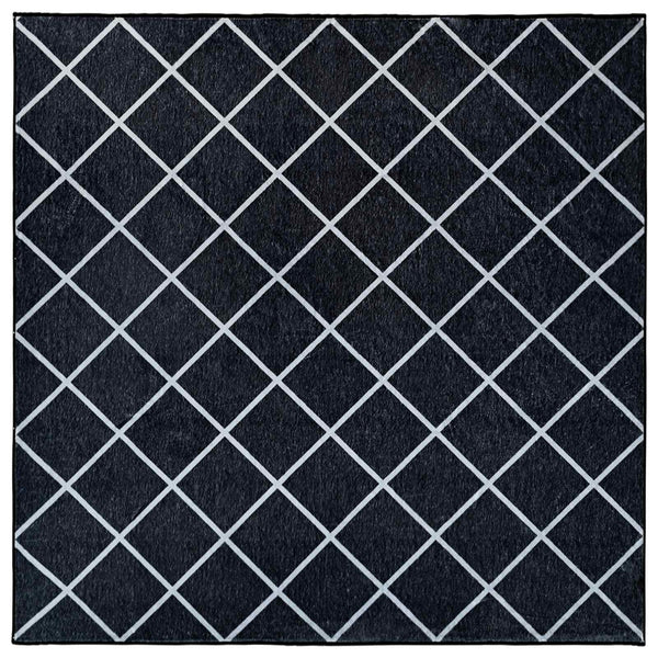 Matto ORIZ Musta timanttikuosi 200 x 200 cm 100% polyesteri