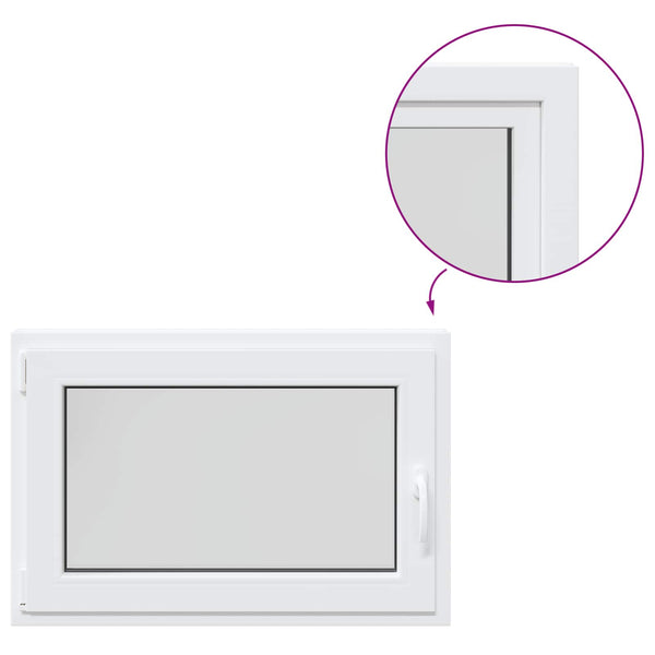 Kellari-ikkuna RISOR 95 x 50 cm PVC ja kirkas tavallinen lasi