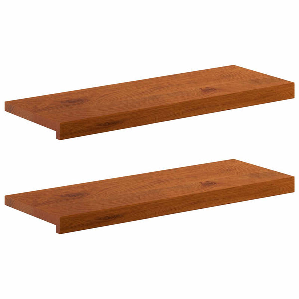 Ikkunalautaset 2 kpl Ruskea 70 x 30 x 2 cm Mäntypuu