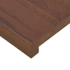 Ikkunalautaset 2 kpl Tumma ruskea 120 x 15 x 2 cm Mäntypuu