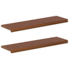 Ikkunalautaset 2 kpl Tumma ruskea 100 x 25 x 2 cm Mäntypuu