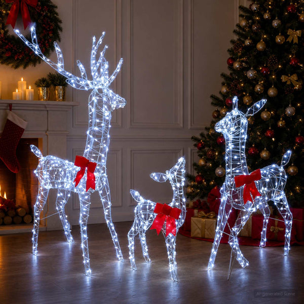 Jouluinen LED-poroperhe 700 LEDiä Kylmä valkoinen