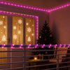 LED-jouluvalokaapeli 2400 LEDiä Pinkki ja 100 m