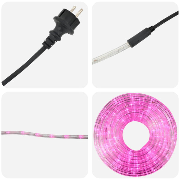 LED-jouluvalokaapeli 480 LEDiä Pinkki ja 20 m