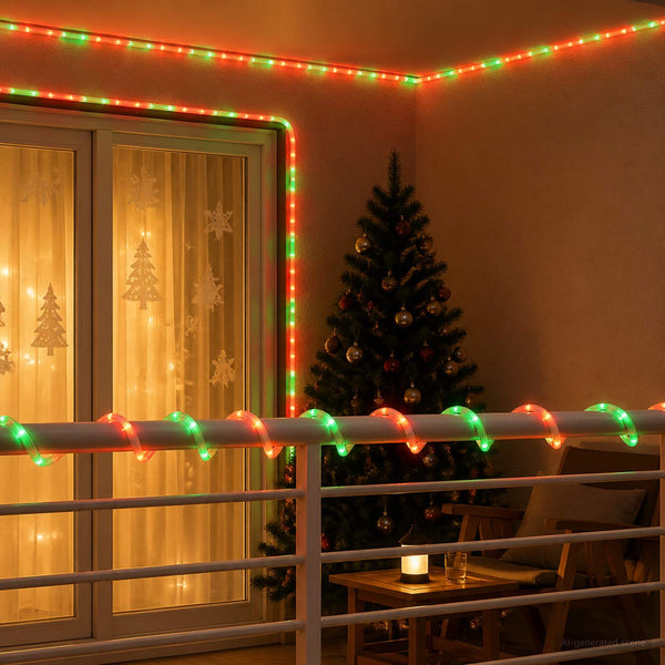 LED-jouluvalokaapeli 480 LEDiä Punainen ja Vihreä 20 m