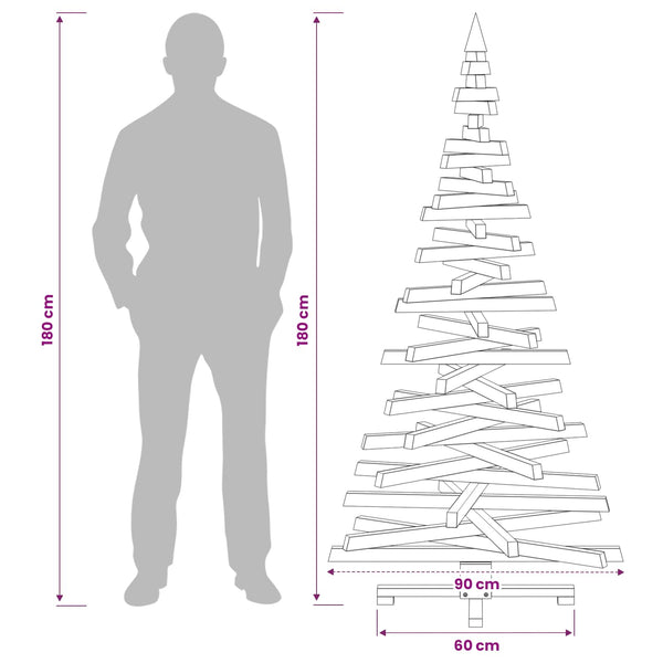 Puinen Joulukuusi KOTKA 180 cm Täysi mänty