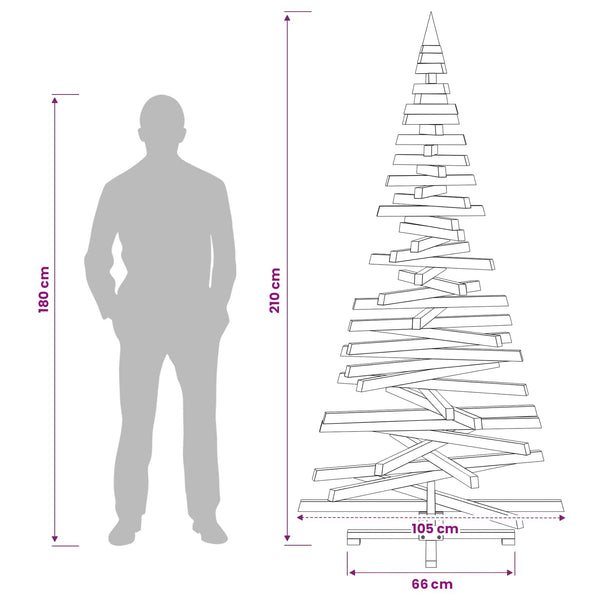 Puinen Joulukuusi KOTKA 210 cm Täysi mänty