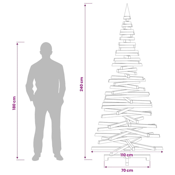 Puinen Joulukuusi KOTKA 240 cm Täysi mänty