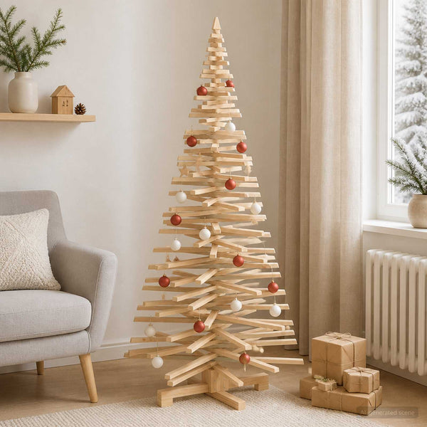 Puinen Joulukuusi KOTKA 180 cm Täysi mänty Luonnollinen