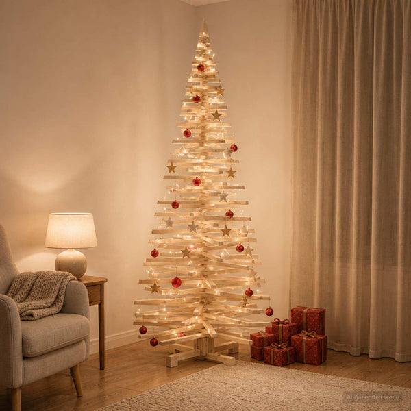 Puinen Joulukuusi KOTKA 210 cm Täysi mänty Luonnollinen