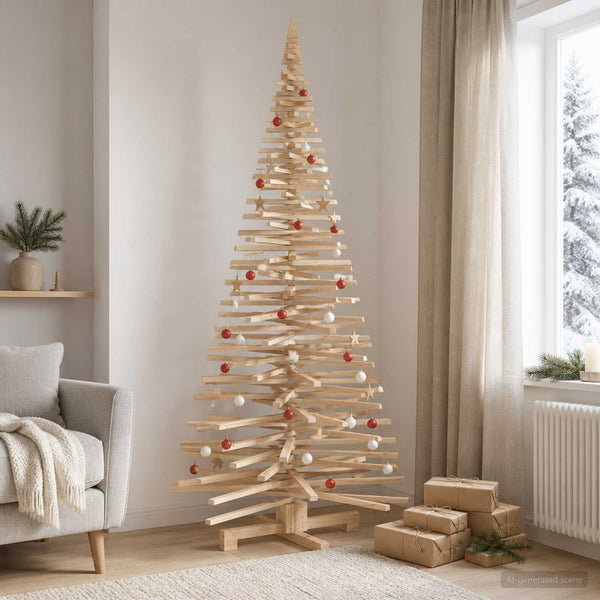 Puinen Joulukuusi KOTKA 210 cm Täysi mänty Luonnollinen