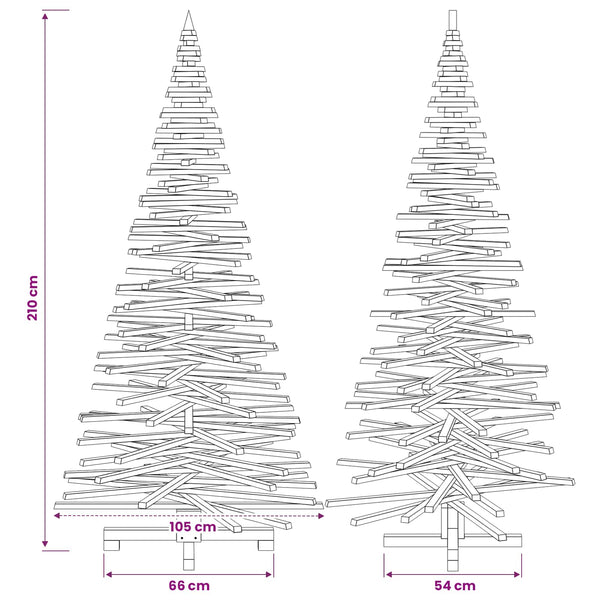Puinen Joulukuusi KOTKA 210 cm Täysi mänty Luonnollinen