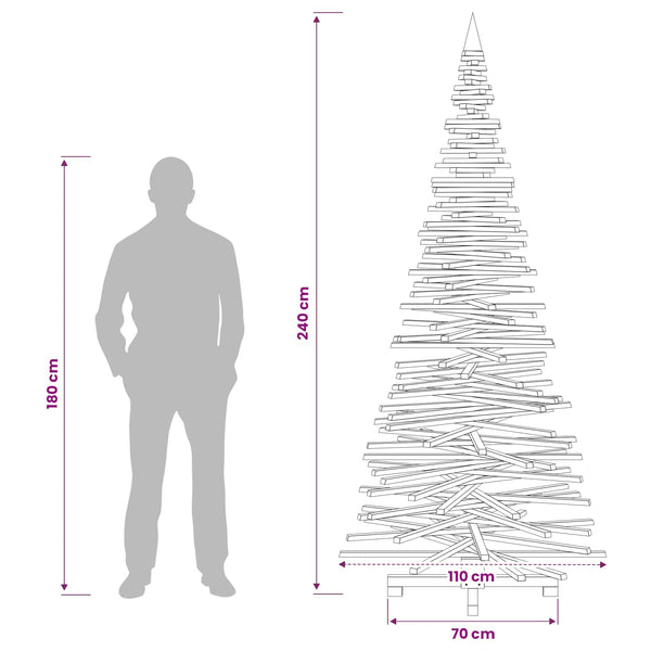 Puinen Joulukuusi KOTKA 240 cm Täysi mänty Luonnollinen