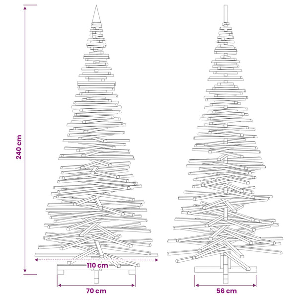 Puinen Joulukuusi KOTKA 240 cm Täysi mänty Luonnollinen