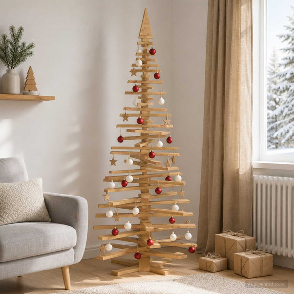 Puinen Joulukuusi KOTKA 240 cm Täysi mänty Ruskea viilu