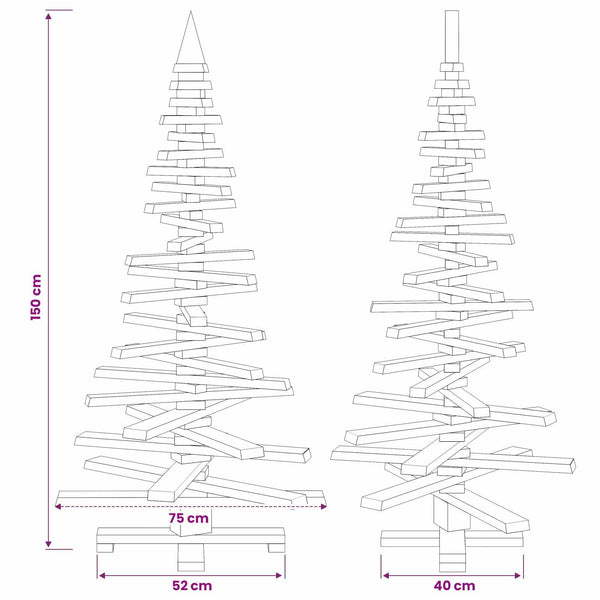 Puinen Joulukuusi KOTKA 150 cm Täysi mänty