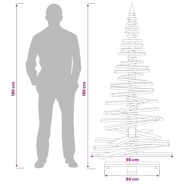 Puinen Joulukuusi KOTKA 180 cm Täysi mänty