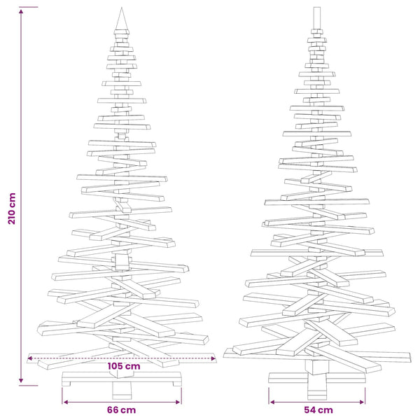 Puinen Joulukuusi KOTKA 210 cm Täysi mänty
