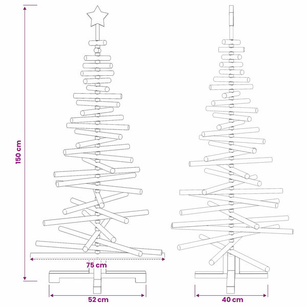 Puinen Joulukuusi KOTKA 150 cm Täysi mänty Luonnollinen