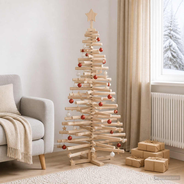 Puinen Joulukuusi KOTKA 150 cm Täysi mänty Luonnollinen
