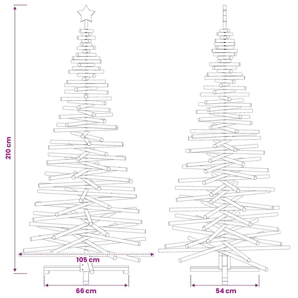 Puinen Joulukuusi KOTKA 210 cm Täysi mänty Luonnollinen