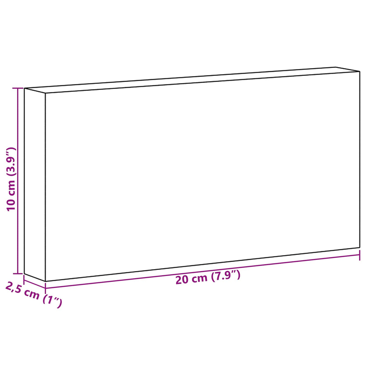 Suolakivet 10 pcs Vaaleanpunainen 20 x 2,5 x 10 cm