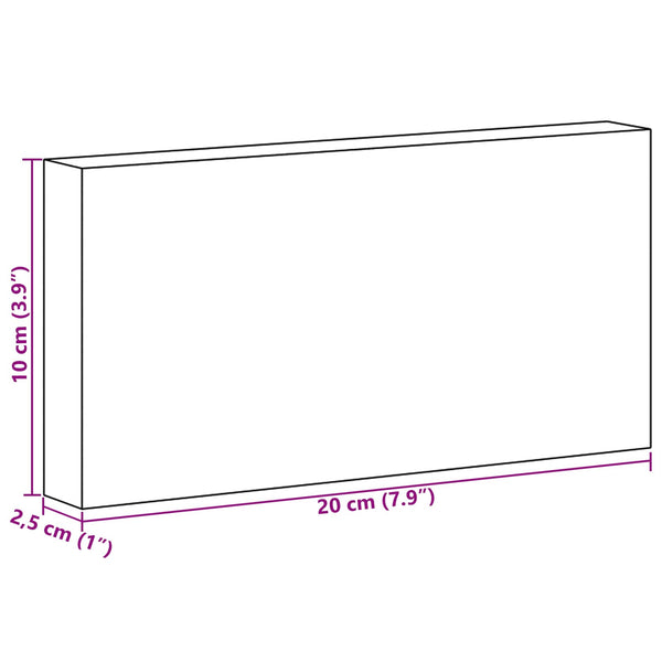 Suolakivet 10 pcs Vaaleanpunainen 20 x 2,5 x 10 cm