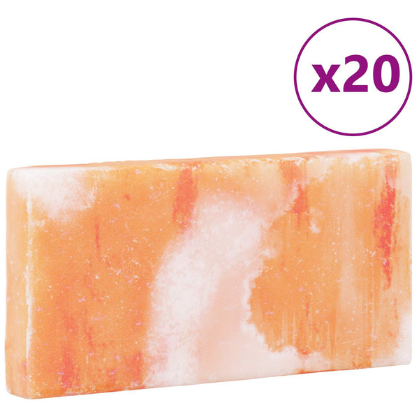 Suolakivet 20 pcs Vaaleanpunainen 20 x 2,5 x 10 cm