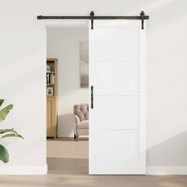 Sisäovi 78 x 211 cm vaneri valkoinen