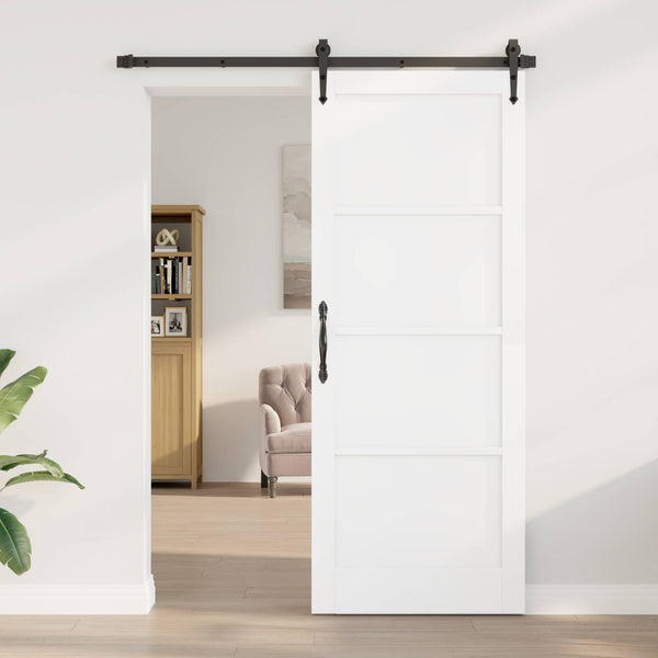 Sisäovi 83 x 211 cm vaneri valkoinen