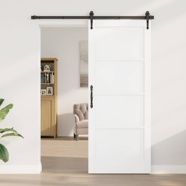 Sisäovi 86 x 211 cm vaneri valkoinen