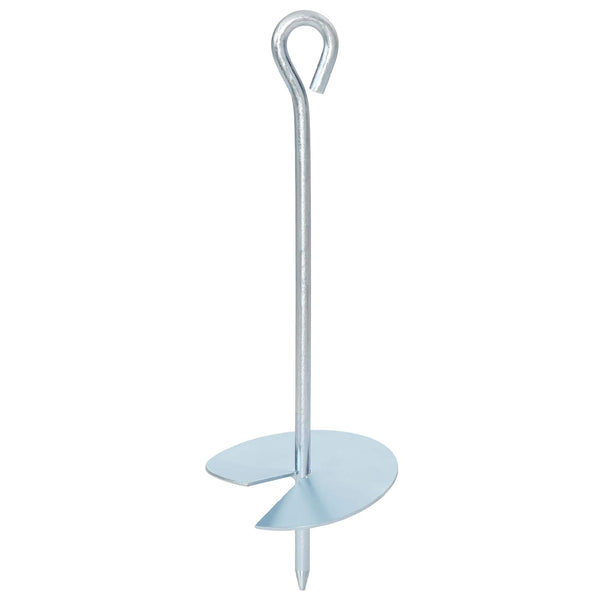 Maakiinnike 2 kpl Ø10 x 30 cm Galvanoitu Metalli Hopea