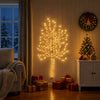 Seinälle asennettava LED-joulukuusi 150 cm 140 LEDiä