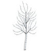 Seinälle asennettava LED-joulukuusi 150 cm 140 LEDiä