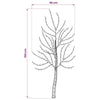 Seinälle asennettava LED-joulukuusi 150 cm 140 LEDiä